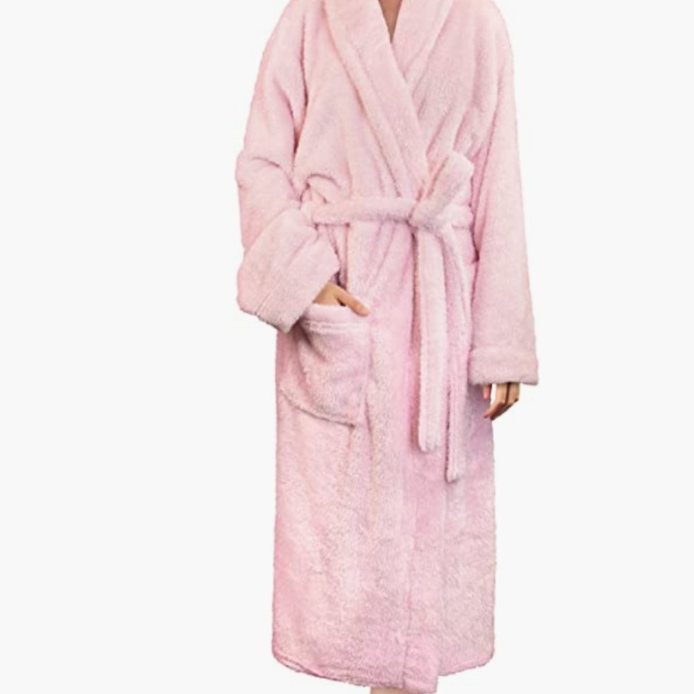 Pink Super Fluffy Robe from Amazon
